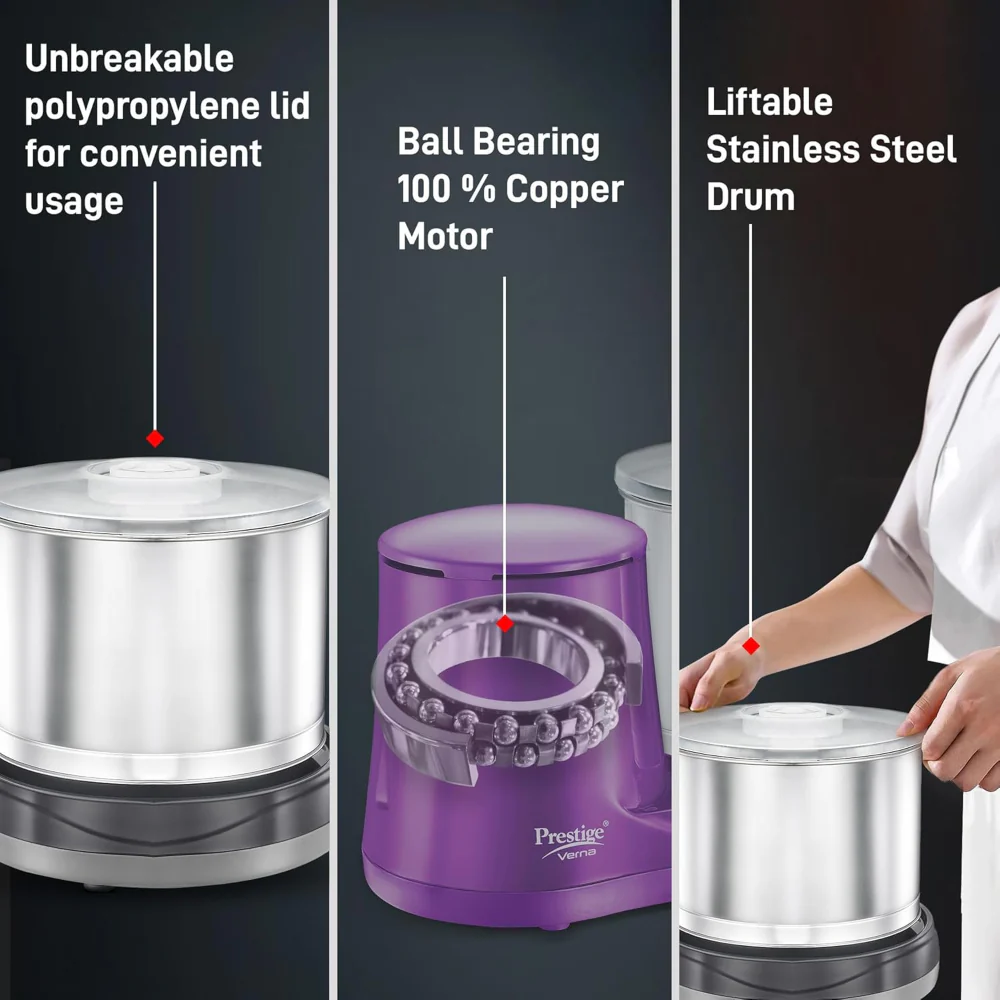 Prestige Wet Grinder - Verna - Image 3