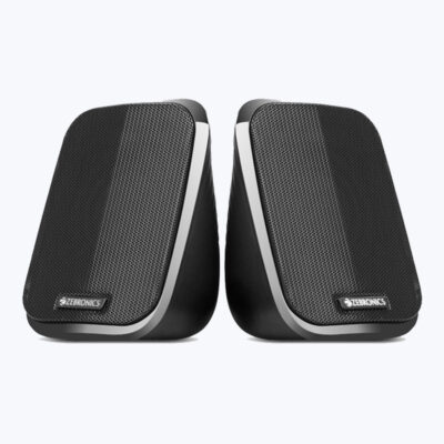 ZEBRONICS Fame, 2.0 USB Computer Speakers, 5 Watts, USB Powered, AUX, Volume Control Pod for PC, Laptops, Desktop