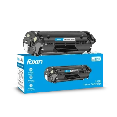 Foxin FTC 12A Laser Printer Toner Cartridge Compatible with HP 1020, M1005, 1018, 1010, 1012, 1015, 1022, 1022N, 1022NW, 3015, 3020, 3030, 3050, 3050Z, 3052, 3055, Canon LBP2900/2900B/3000