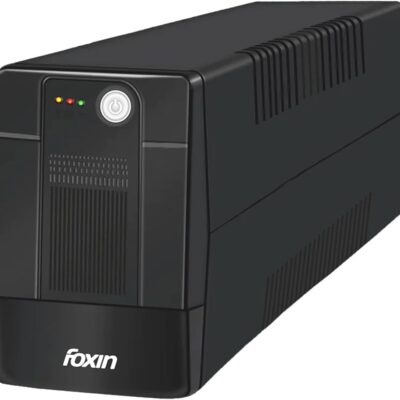 Foxin 1000VA/800W Online UPS with LED Display, Uninterruptible Power Supply with Battery Backup for Computer, Desktop PC, WiFi Router, Networking Devices & Security Systems | Home & Office UPS